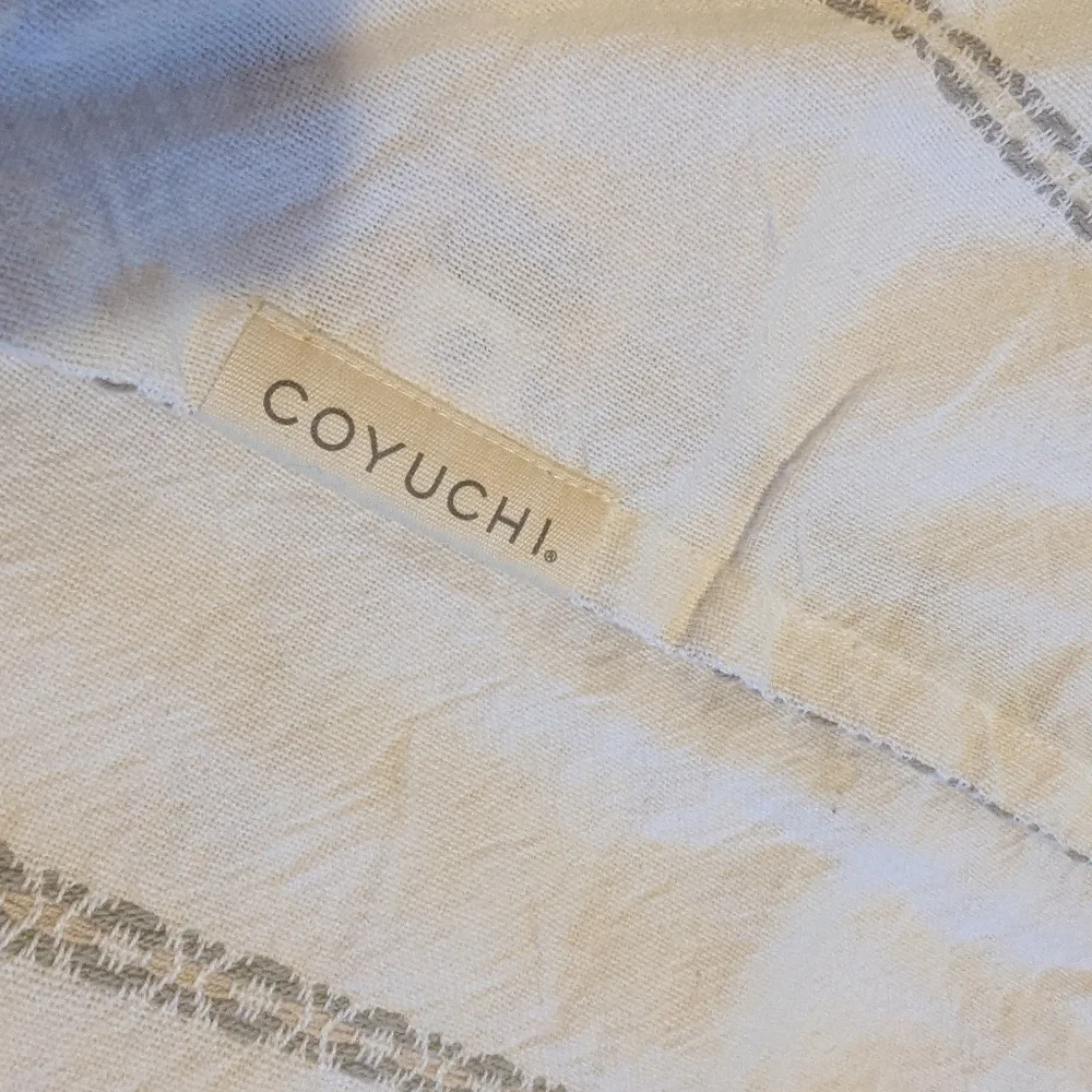 Coyuchi Standard Organic Cotton Pillow Sham India Striped Sustainable